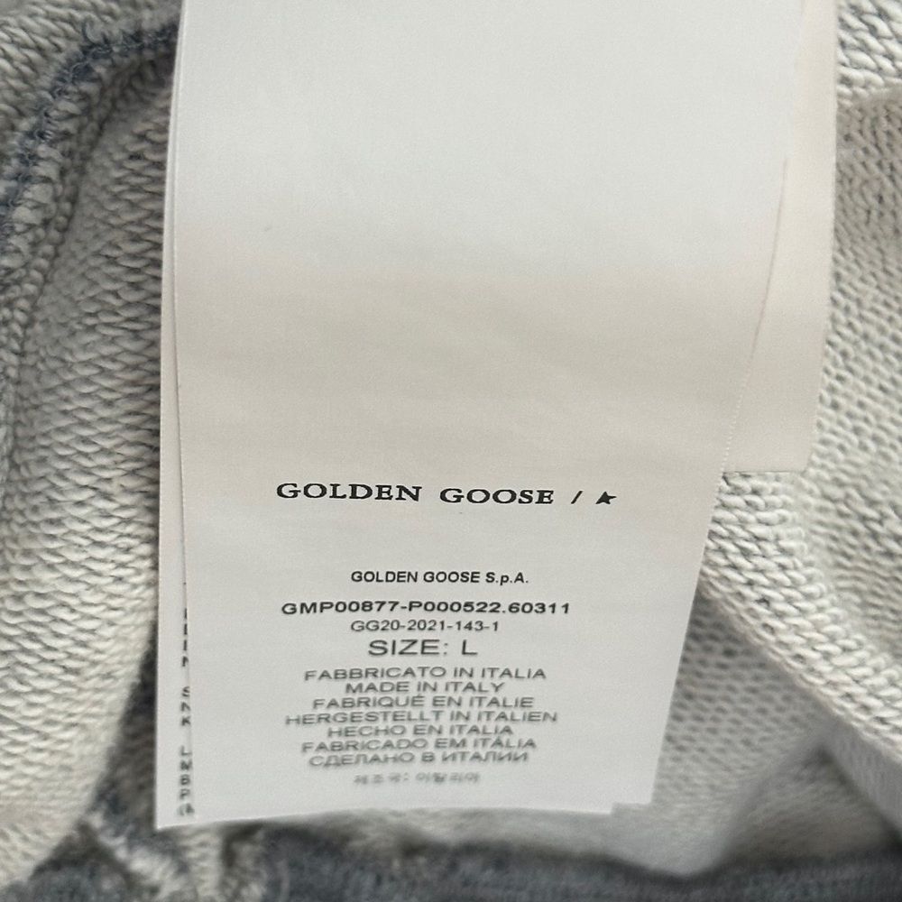 Golden Goose Men’s Gold Star Gray Joggers Pants Size L - Picture 8 of 9
